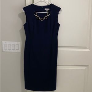 Dark blue Calvin Klein work dress